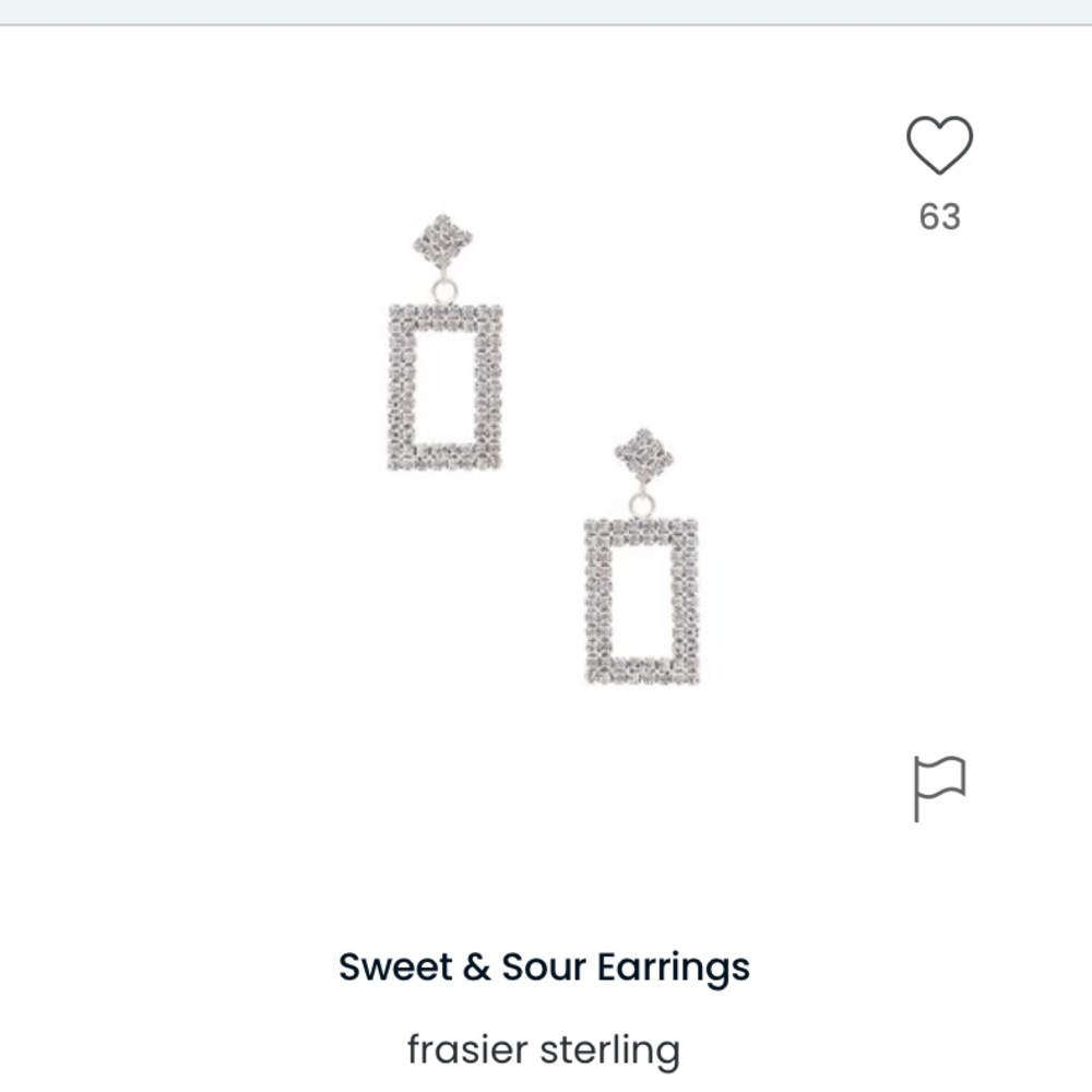 NWT Frasier Sterling Sweet and Sour cubic zirconia silver accent dangly earrings - Picture 10 of 10